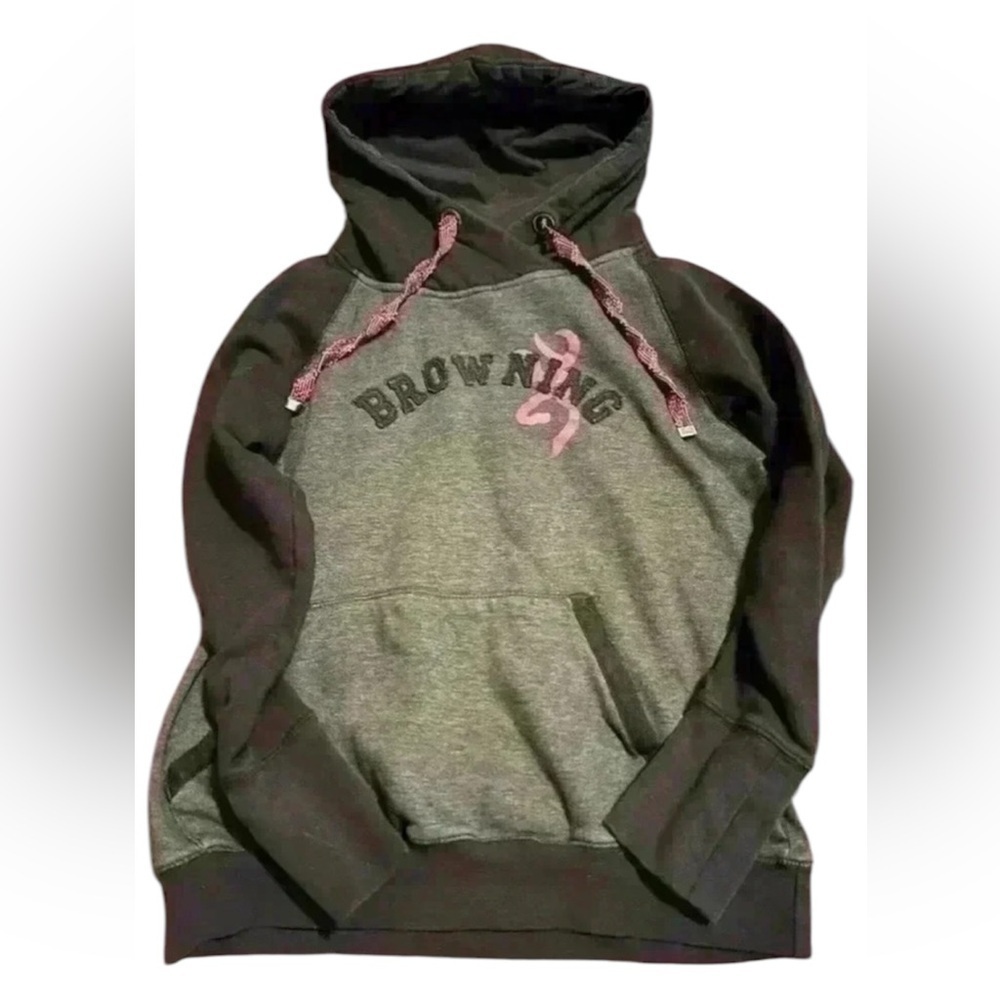 Girls Browning hoodie size medium black,  grey, pink